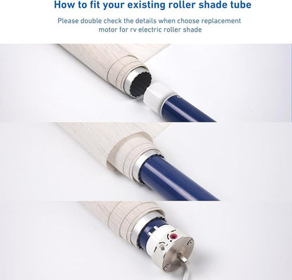 Rollerhouses DM25DS 12V RV Electric Roller Shade Replacement Motor RV Motorized - Image 7