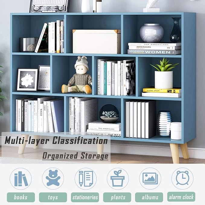 IOTXY Wooden Open Shelf Bookcase - Image 6
