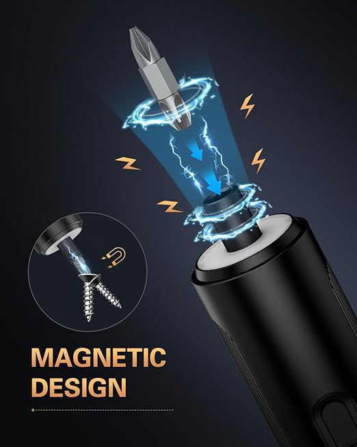 Electric Screwdriver, Rechargeable Cordless Power Screwdriver, 3 Torque Settings - Image 7