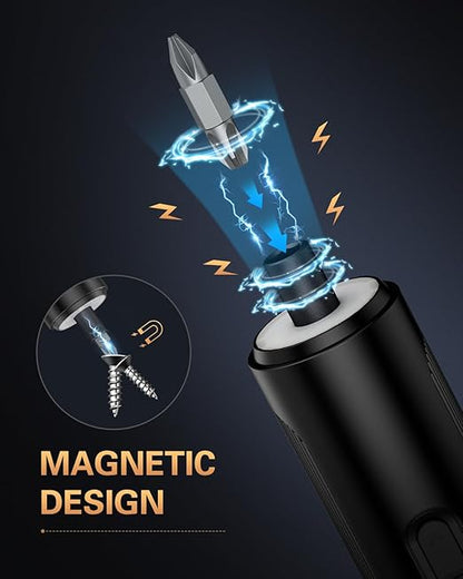 Electric Screwdriver, Rechargeable Cordless Power Screwdriver, 3 Torque Settings - Image 7