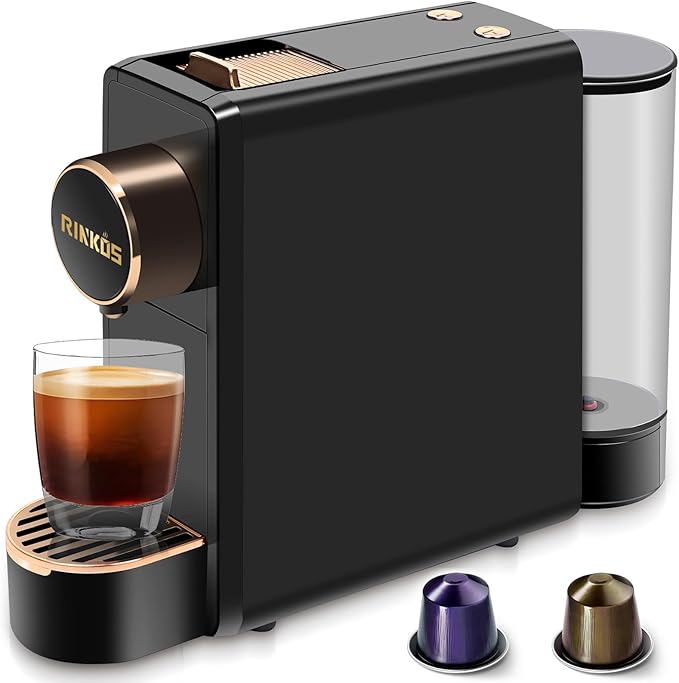 Black Espresso Machine for Nespresso Compatible Capsule, Single Serve Coffee by Unknown