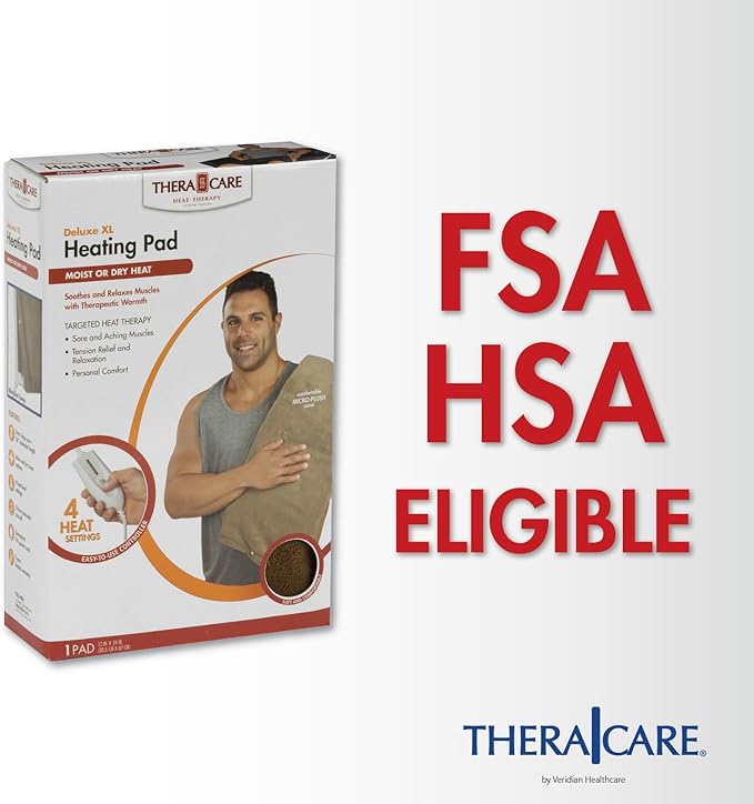 Veridian Healthcare TheraCare Deluxe XL Moist or Dry Heating Pad - Image 4