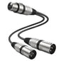 MOSWAG XLR Y Splitter Female to 2 Male, 3 Pins Female to Dual Male Balanced by MOSWAG