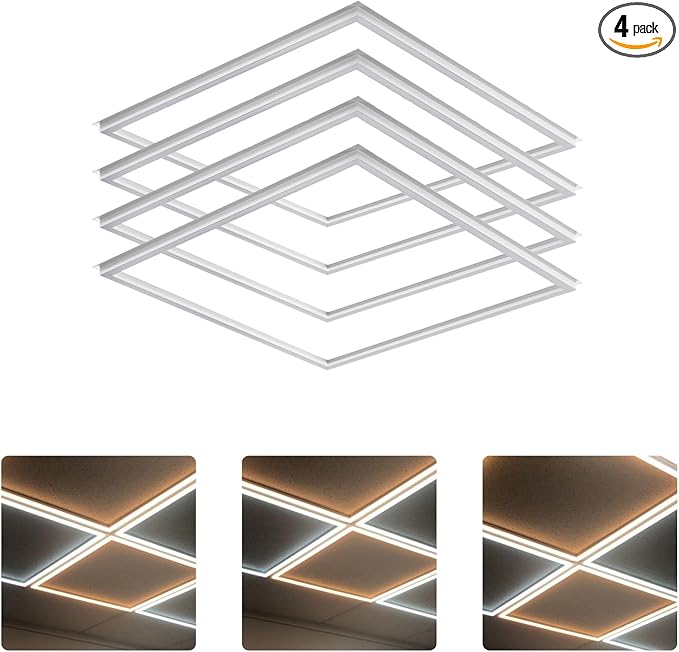 LED Energy Plus 2x2 FT Edge-Lit Frame LED Panel Lights, 5CCT Selectable by Unknown