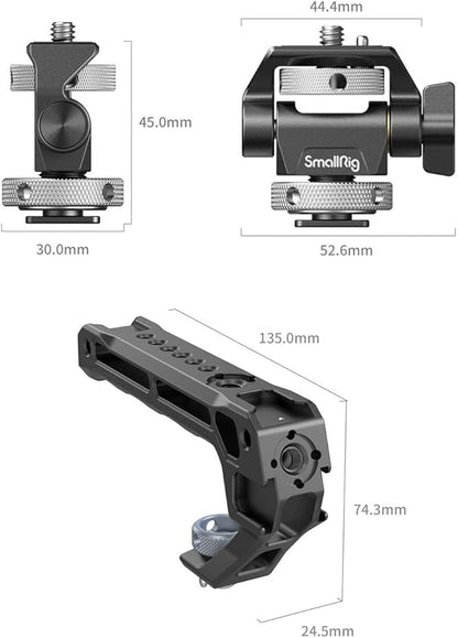 SMALLRIG Top Handle with Monitor Mount Kit, with 3/8"-16 Locating Holes - Image 3