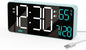 KOSUMOSU Digital Alarm Clock for Bedroom, 6.7in Desk Clock LED, Auto Dimming by KOSUMOSUTECHNOLOGY