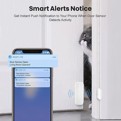 Smart Door Sensor: WiFi Door and Window Sensor, Wireless Design, Instant Alerts - Image 2