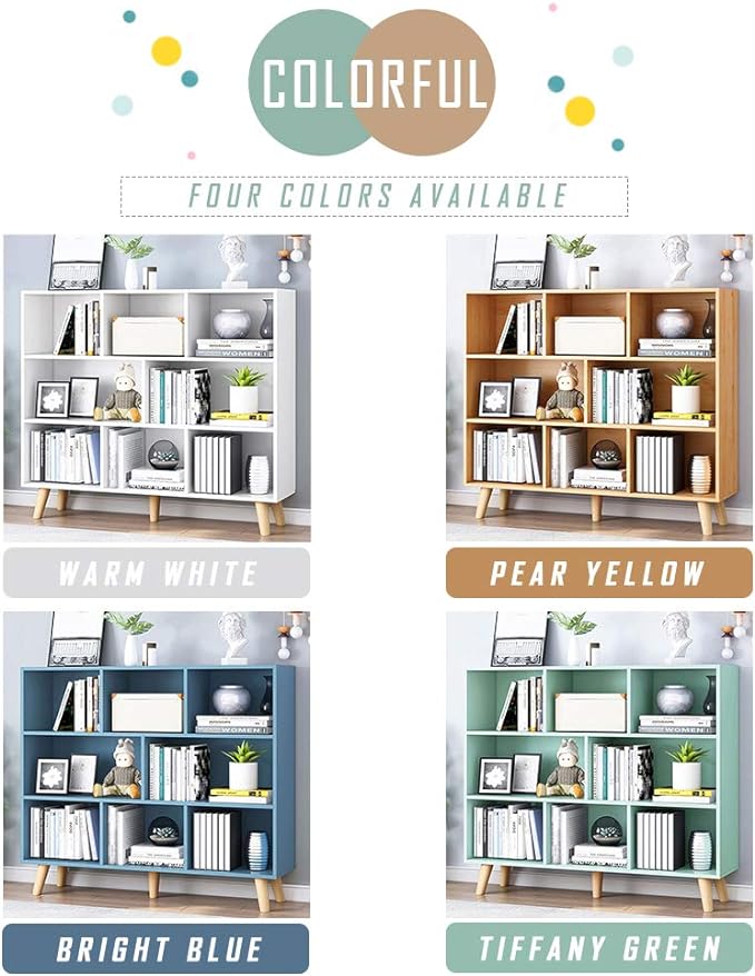 IOTXY Wooden Open Shelf Bookcase - Image 4