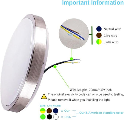 ZHMA 8-Inch LED Ceiling Lights, Flush Mount Lighting Round, 5000K Natrual White - Image 4