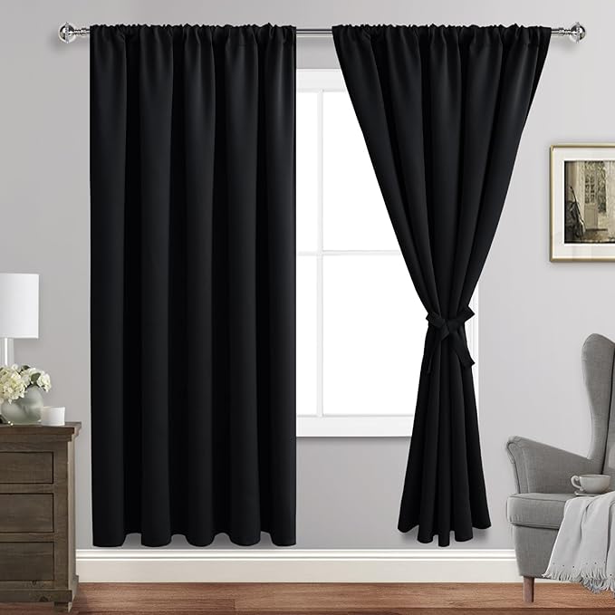 JIUZHEN Blackout Curtains for Bedroom by JIUZHEN