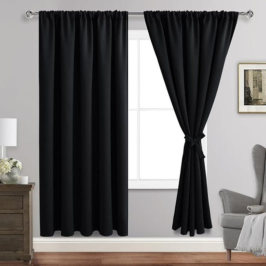 JIUZHEN Blackout Curtains for Bedroom by JIUZHEN