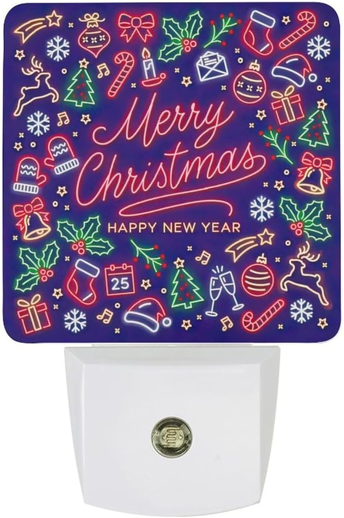 YKJAHSD Merry Chrismas Night Light, Plug into Wall Decor Nightlights by Unknown