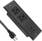 20W Recessed Power Strip USB C Fast Charge Desk Power Outlet Type C Flush by 4LEAF