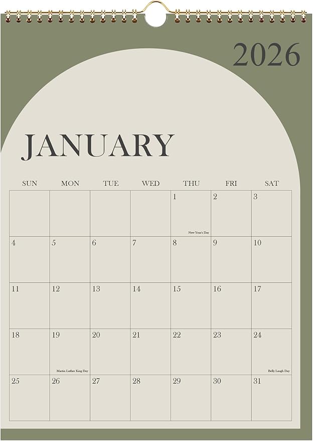 Wall Calendar 2026-18 Months Calendar 2026-2027 from January 2026 by Runtioval