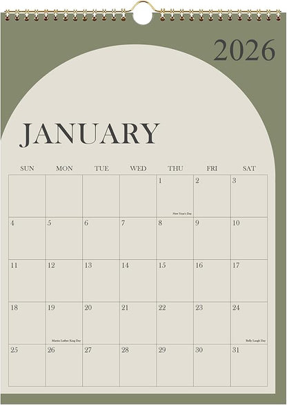 Wall Calendar 2026-18 Months Calendar 2026-2027 from January 2026 by Runtioval
