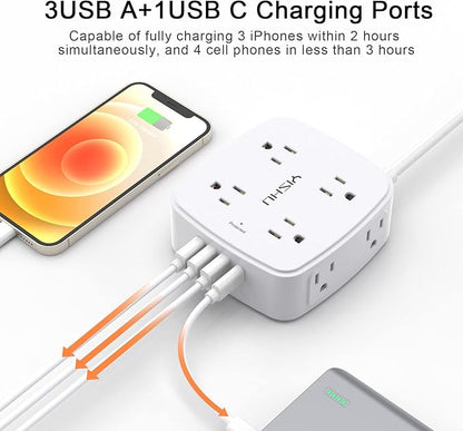 10 Ft Surge Protector Power Strip - Image 4