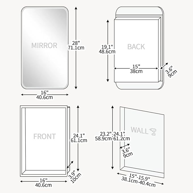Rectangle Medicine Cabinet - Image 2