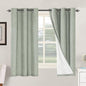 H.VERSAILTEX Primitive Linen Curtains 100% Blackout Curtain Drapes Burlap by HVERSAILTEX
