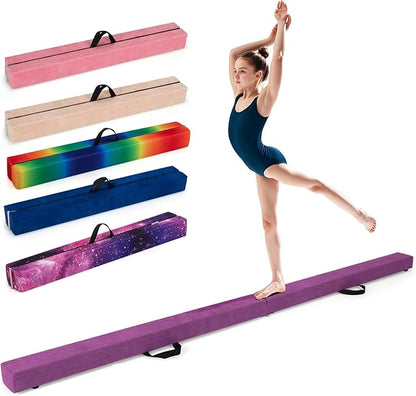 Giantex 7FT/8FT/9FT Balance Beam, Folding Gymnastics Beam w/Carry Handles by Giantex