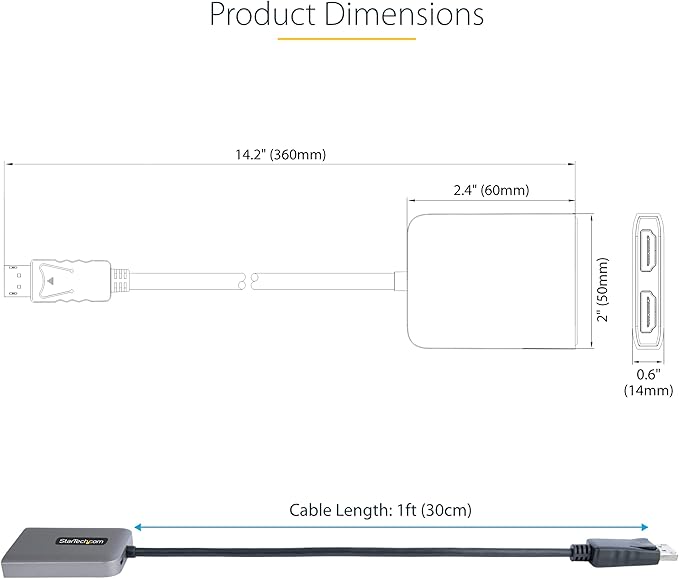 StarTech.com DP to Dual HDMI MST HUB - Image 7