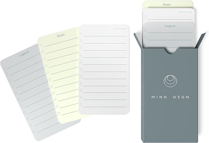 Undated Daily Productivity To Do List Cards by MindDesign