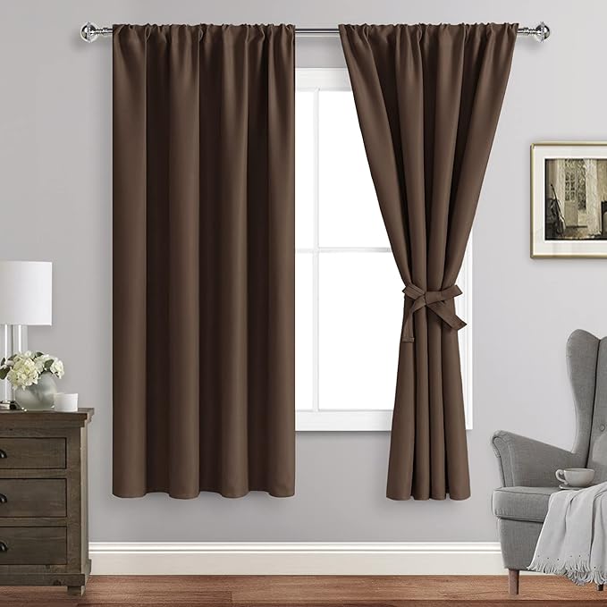 JIUZHEN Blackout Curtains for Bedroom– Thermal Insulated, Noise Reducing Room by JIUZHEN
