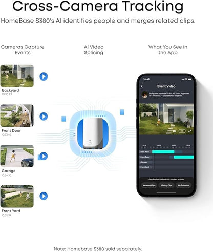 eufy SoloCam E42, 4K Security Camera Wireless Outdoor, Solar Powered, AI Motion - Image 5