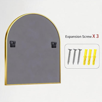 CIRCUMI Arched Wall Mirror, Metal Frame, Large Size - Image 9