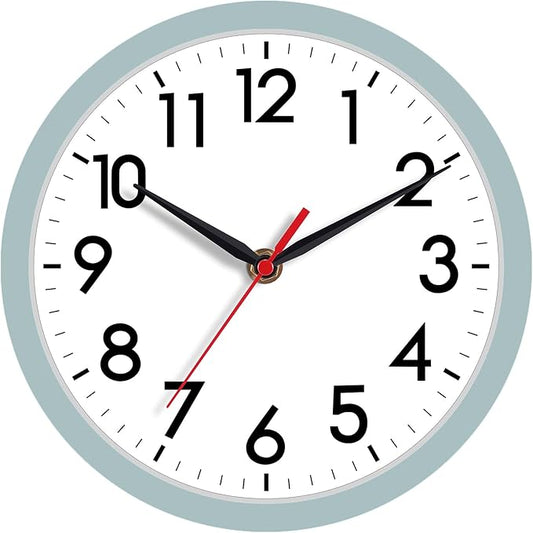 AKCISOT Wall Clock, Modern Small Wall Clocks Battery Operated 8 Inch, Silent by Akcisot