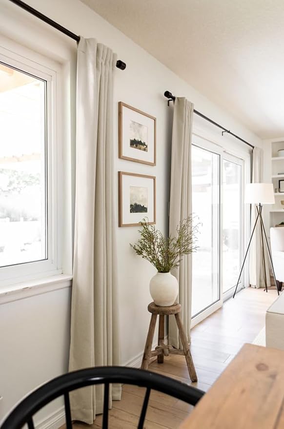 100% Blackout Shield Linen Blackout Curtains - Image 5