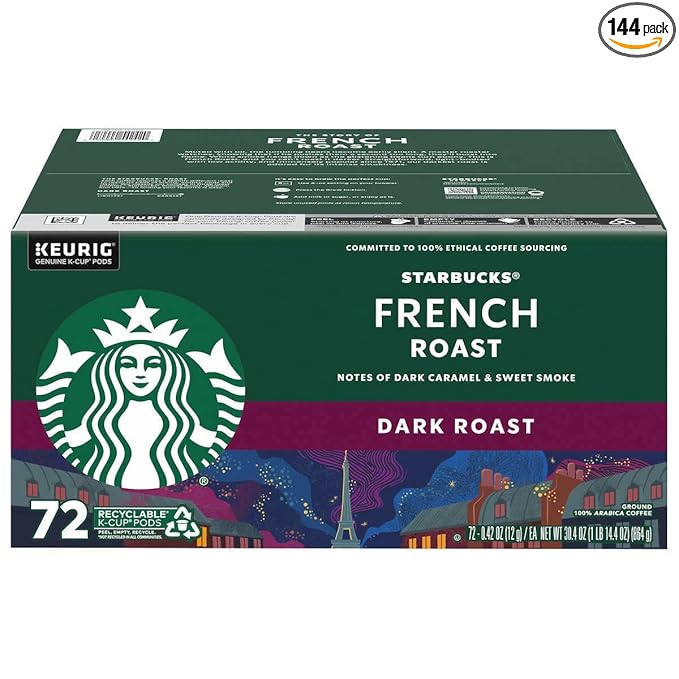 Starbucks French Roast K-Cups for Keurig, Dark Roast by StarbucksCoffee