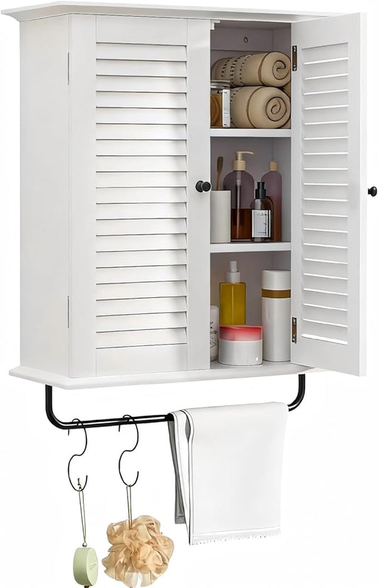Bathroom Wall Cabinet, Over The Toilet Storage Cabinet, Wooden Wall Cabinet by UYIHOME