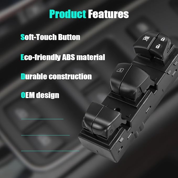 Master Power Door Lock Window Control Switch - Image 4
