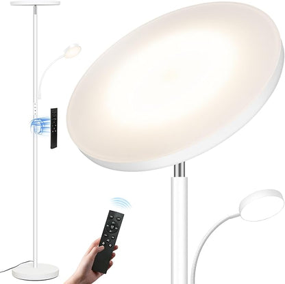 Floor Lamp, Upgraded 42W/4200LM Super Bright Floor Lamp, 2-in-1 LED Dimmable by Aulaiyi