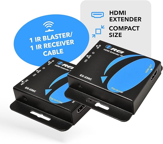 OREI 4K HDMI Over Ethernet CAT6/CAT7 Extender, Extender RJ45 4K@30Hz Upto 130 - Image 6