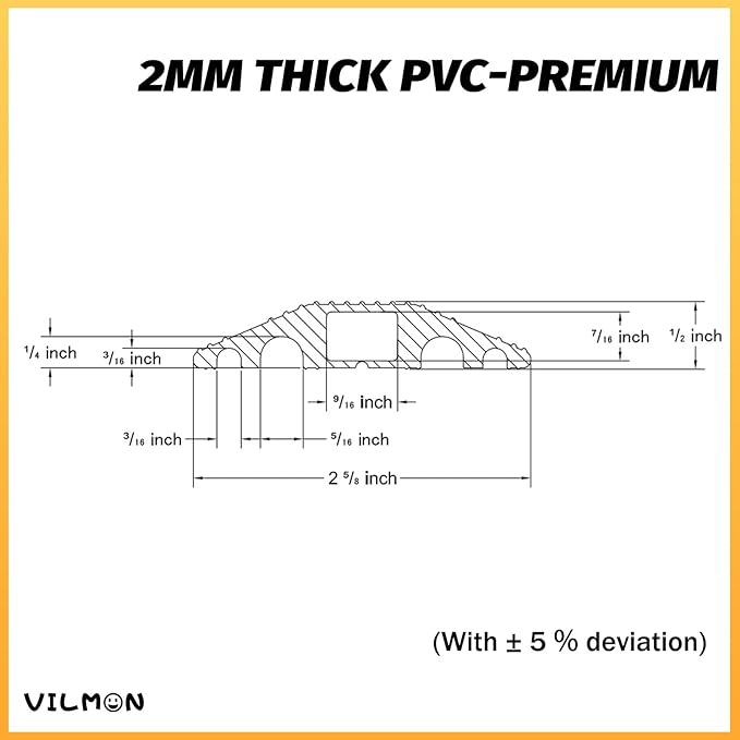 10FT Cord Cover, Flexible Floor Cable Cover, Cord Hider to Organize and Protect - Image 2