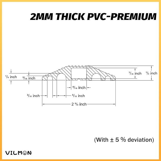 6FT Floor Cord Cover-Cord Cover Floor, Power Cable Protector Soft Extension - Image 2