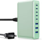 USB C Charger 300W USB C Charger Block 8-Ports GaN IV Fast Charging Station by APHUWJ