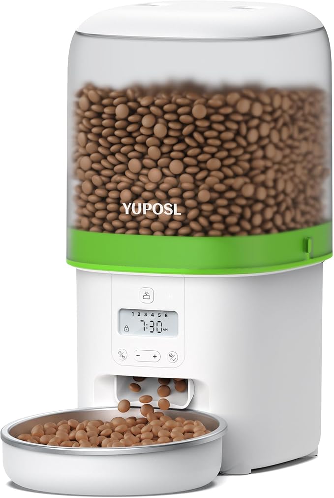 Automatic Cat Feeder - 4L Timed Auto Pet Feeder by Yuposl