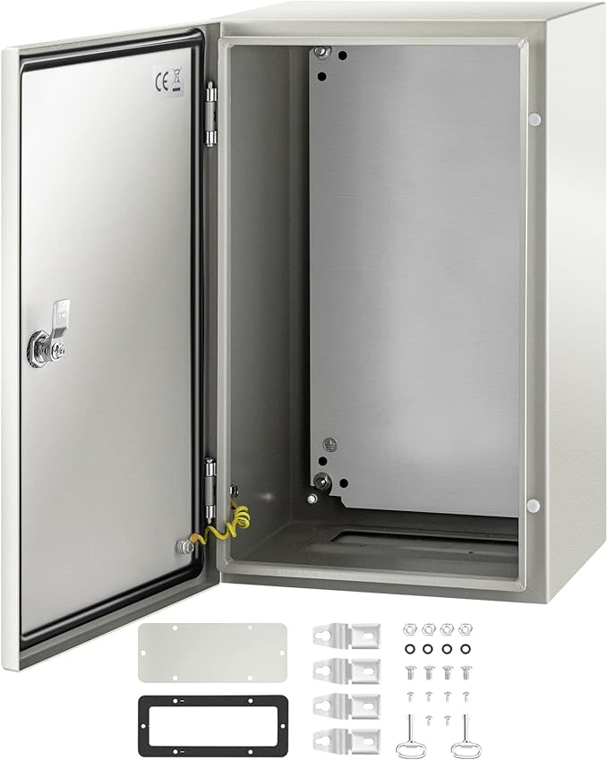 VEVOR NEMA Steel Enclosure, IP66 Waterproof & Dustproof, Outdoor/Indoor by VEVOR
