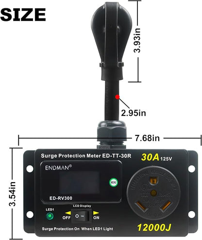 ENDMAN RV 30 Amp Surge Protector - Image 3