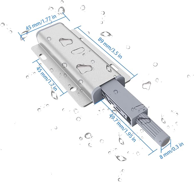 15 Pack Push to Open Cabinet Hardware, Touch Latches - Image 7