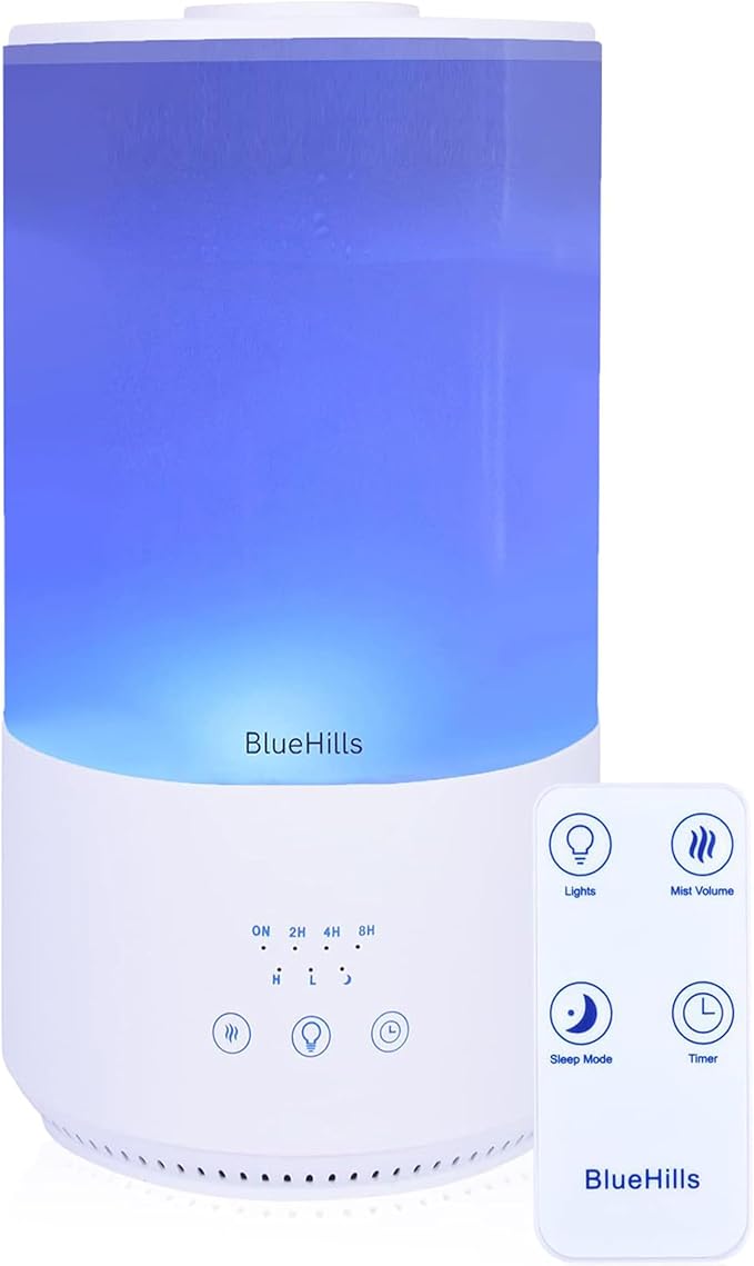 BlueHills Premium 4000 ml Tall Essential Oil Diffuser 4L 4 Liter 50 Hour Run by BlueHills