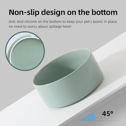 Ceramic 5.1inch Set of 2 Dog and Cat Bowls - Image 3