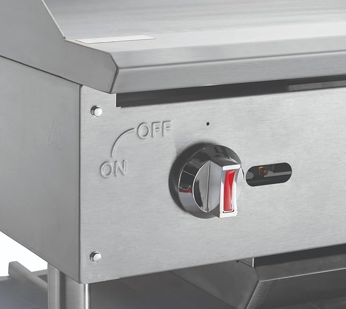 Kratos 36" Wide Commercial Countertop Griddle, Gas Hot Plate - Image 6