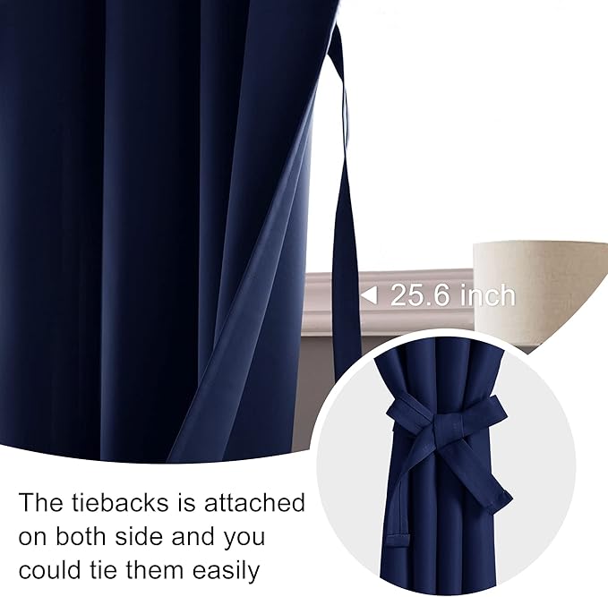 JIUZHEN Blackout Curtains for Bedroom - Image 5