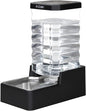 RIZZARI Stainless Steel Pet Water Dispenser: 10L Large Gravity Waterer by RIZZARI