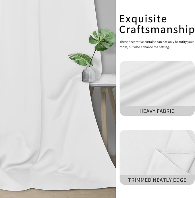 Easy-Going Blackout Curtains for Bedroom, Solid Thermal Insulated Grommet and - Image 5