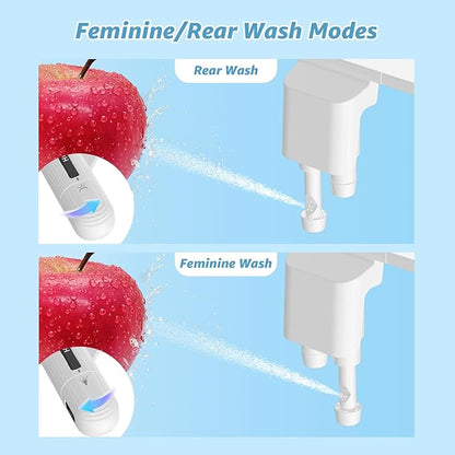 Ultra-Slim Bidet Attachment for Toilet, Non-Electric Dual Nozzle, Adjustable - Image 2