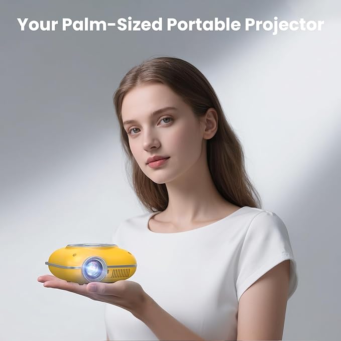 HOMPOW Mini Projector with Two -Way Bluetooth, Portable Projector - Image 7